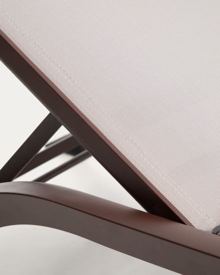 Шезлонг Capraia из коричневого алюминия