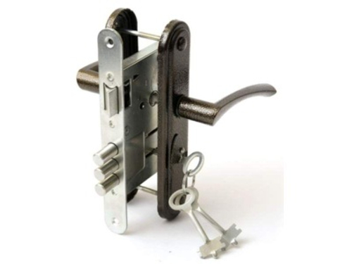 Замок врезной 3В 9-4.2 медь