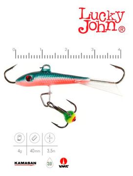Балансир Lucky John FIN 3 с тр. 40мм/54 блистер