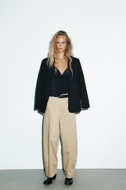 ZARA ТОП НА ПРОЗРАЧНЫХ БРЕТЕЛЯХ, ЧЕРНЫЙ