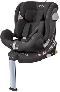 Автокресло Avova Swan Fix i-Size 0-1-2 (40-125 см, 0-25 кг) Pearl Black, черный
