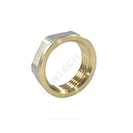 Контргайка латунь никель реборда Ду 32 (1 1/4") ВР Aquasfera 9034-04