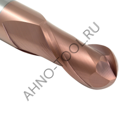 Фреза монолитная твердосплавная BRGM-2B-R7.0 HRC55 AHNO