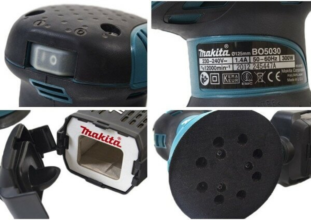 Эксцентриковая шлифмашина Makita BO5030, 300 Вт