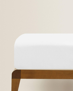 ZARA HOME (300 НИТЕЙ) ПРОСТЫНЯ ИЗ ХЛОПКА, БЕЛЫЙ