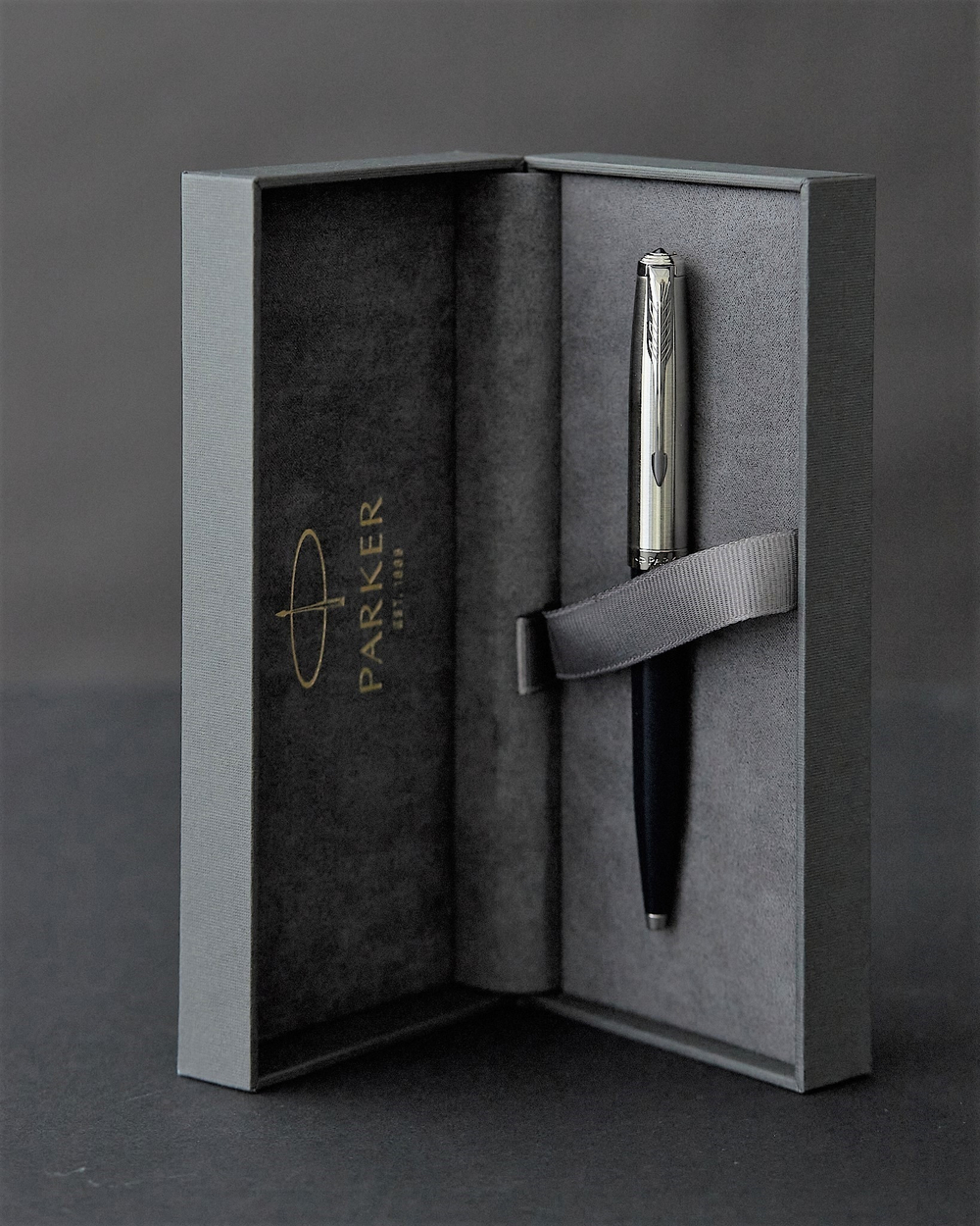 Подарочный набор с ручкой Parker 51 MIDNIGHT BLUE CT и ежедневником с индивидуальной гравирвкой (син