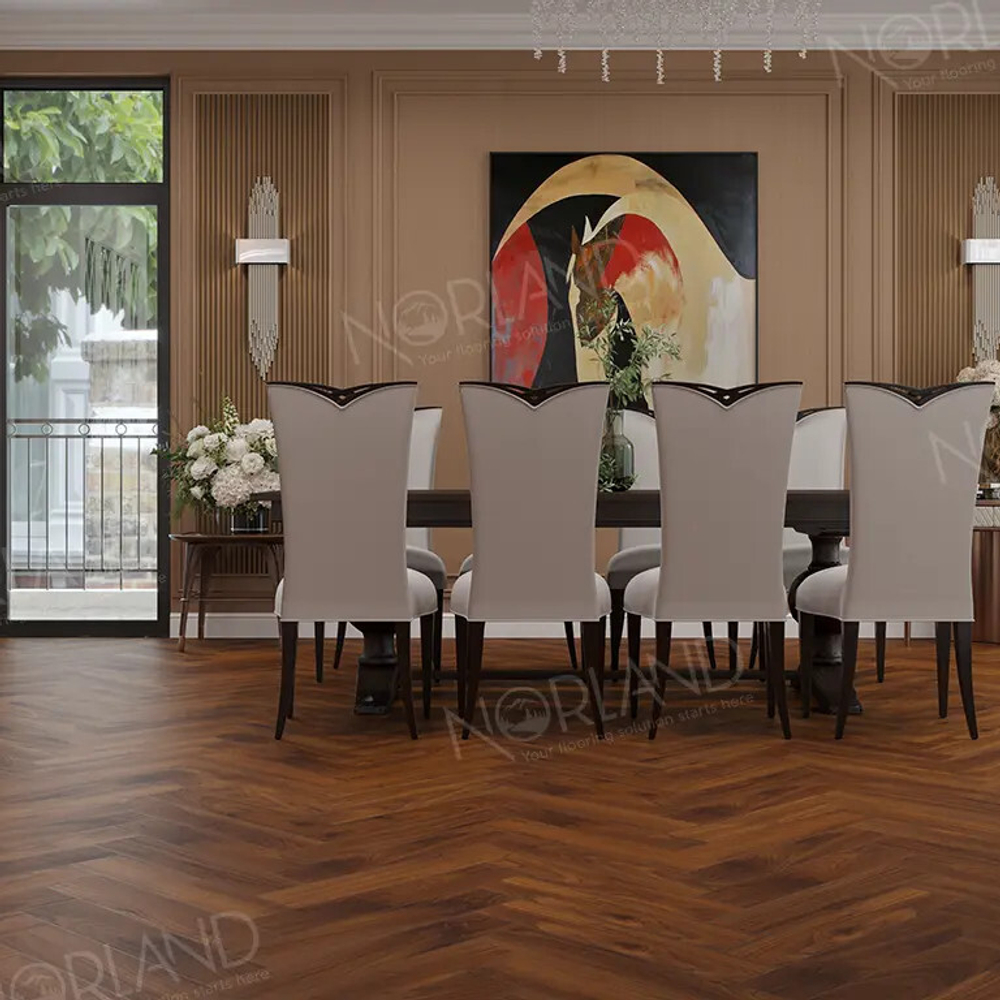 Ламинат Norland Elegant Herringbone LF303-19 Орех Кипр