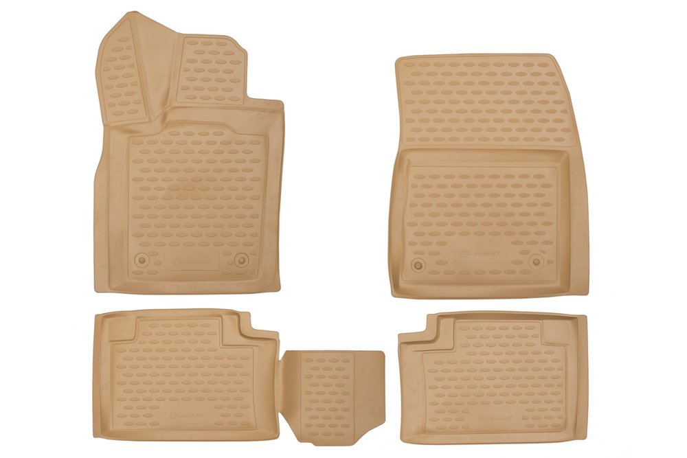 Коврики в салон для JEEP Grand Cherokee, 2014 -, 4 шт. (полиуретан, бежевые) CARJEP00011B