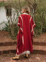 Berber пальто-пончо (красная охра)