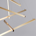 3860/48L L-VISION ODL19 325 золото Подвесной светильник LED 48W 2700Лм 3000К 220V COMETA