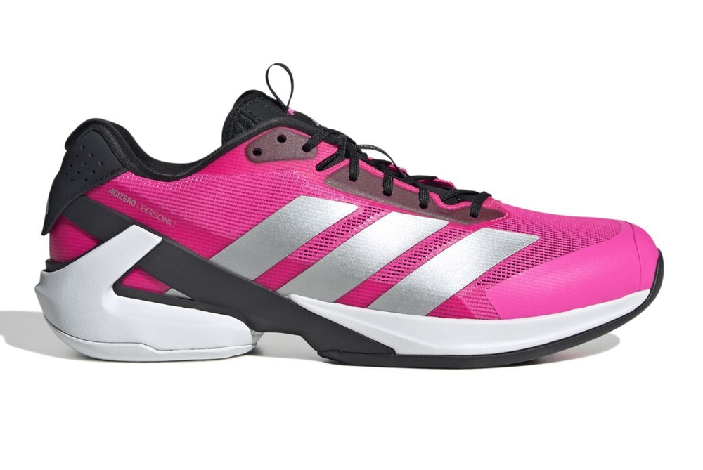 Мужские кроссовки теннисные Adidas Adizero Ubersonic 5 M NM - lucid pink/silver metallic/core black