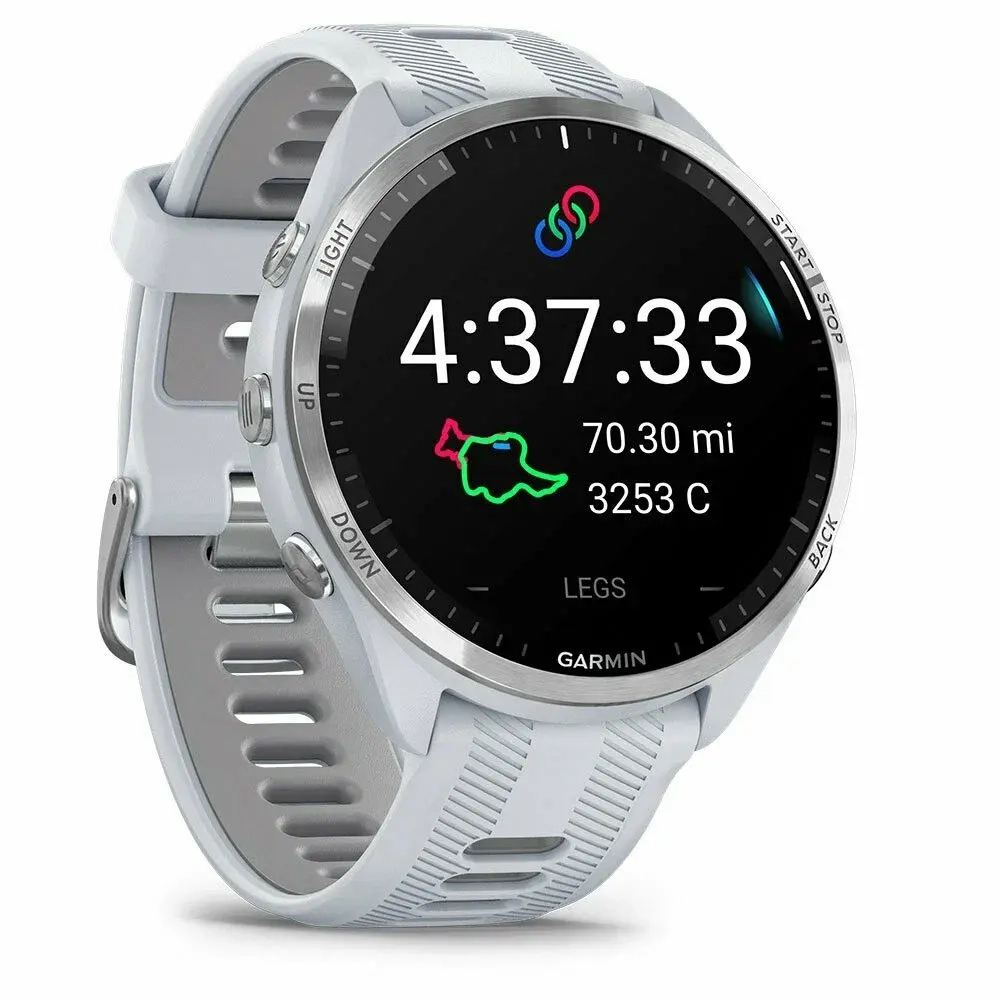 Умные часы Garmin Forerunner 965 47 мм, белый (Whitestone)