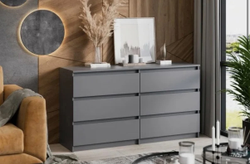 Комод 6 ящиков «Денвер» Графит