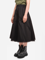 Юбка миди из хлопка "Ночка". Черная