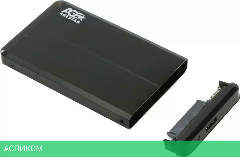 Бокс для накопителя AgeStar SUBCP1 Black