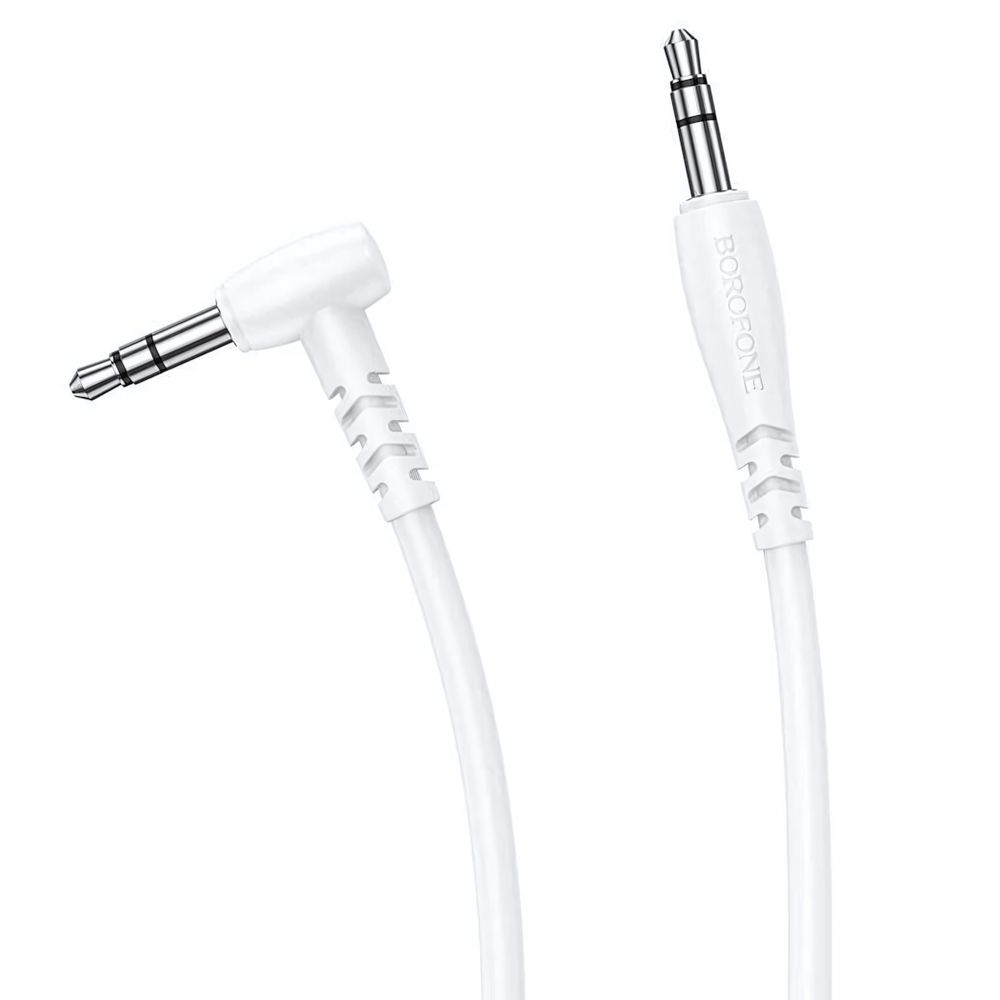 Кабель AUX Borofone BL10 2м угловой White