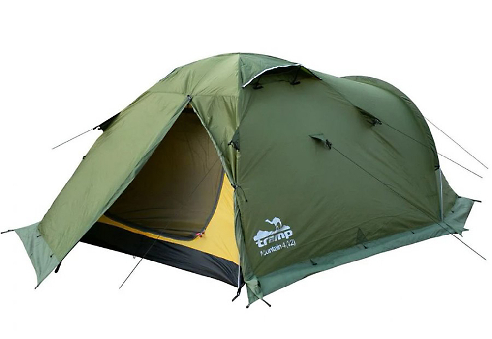 Палатка Mountain 4 (V2) зеленая