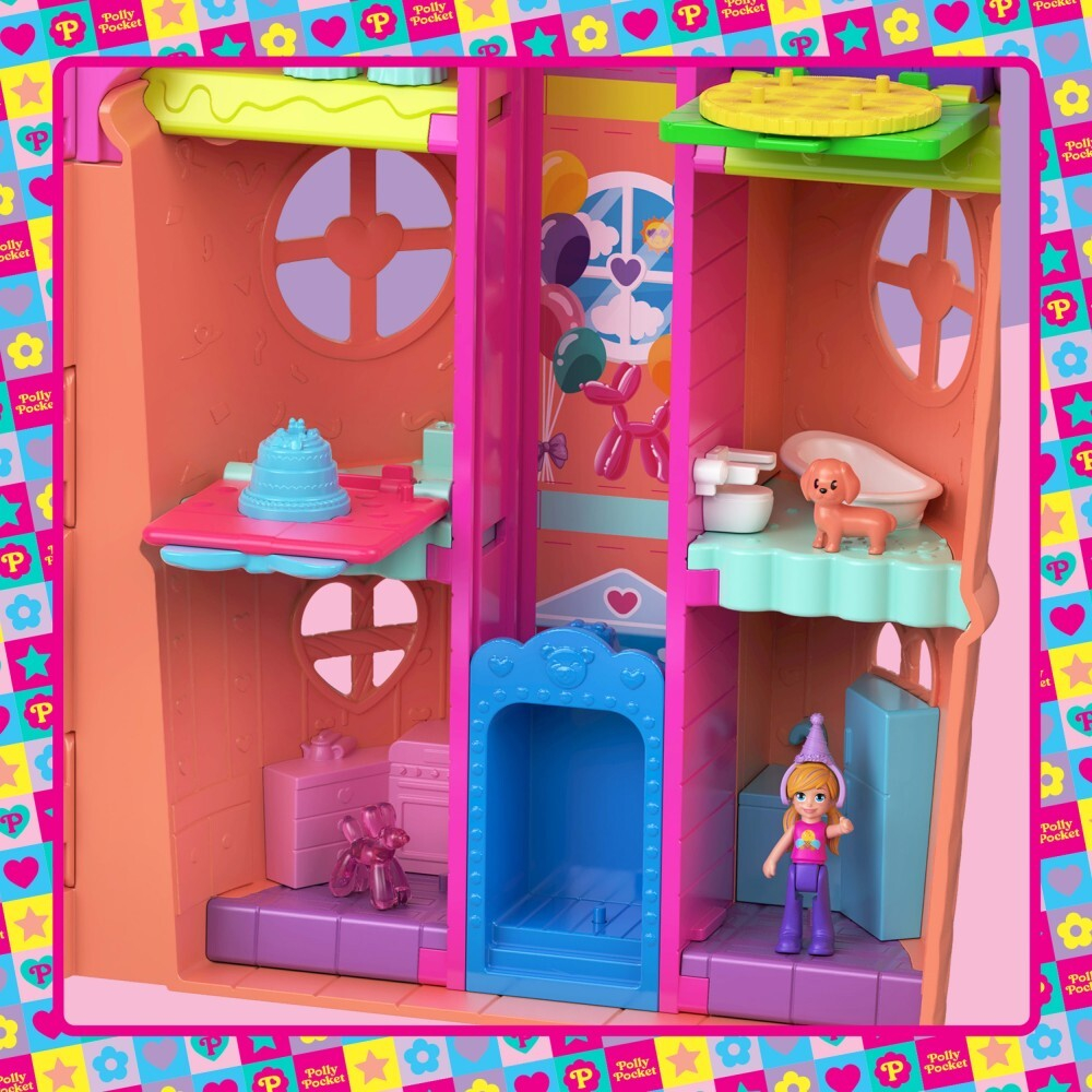 Polly Pocket - Игровой домик "Десерт мороженого" + 2 куклы + 25 аксессуаров JFT91
