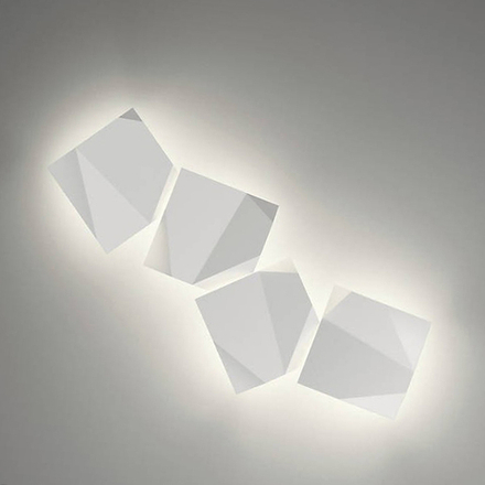Wall design lamp  Origami 4504 by Vibia (2 lampshade )