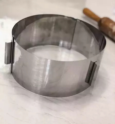 Форма металлическая кольцо, раздвижная, H 10 см D 20-40