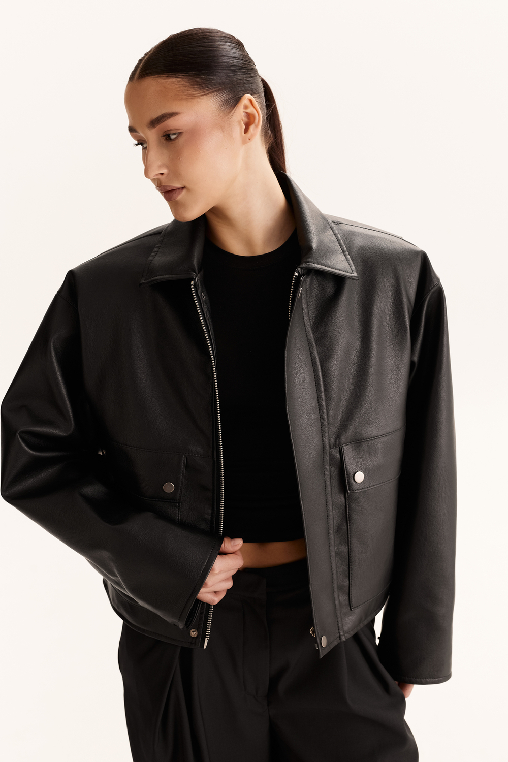 Leather Jacket ( short )