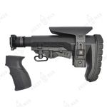 Комплект: Телескопический приклад на Сайгу/АК без завышения, Atom, K.Arma