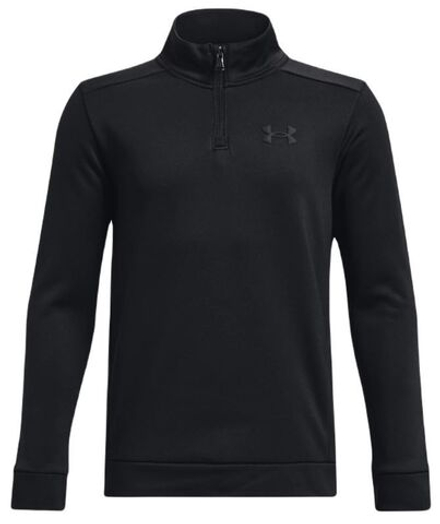Детская теннисная толстовка Under Armour Boys' Armour Fleece 1/4 Zip - black