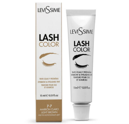 №7.7 Светло-коричневая Краска для бровей и ресниц Lash Color 15 мл. LeviSsime