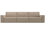 Диван прямой Куба лонг, Бежевый, Велюр, 116862