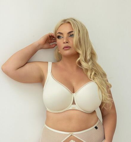 Бюстгальтер Kris Line Cotton Flower Soft Minimiser (латте)