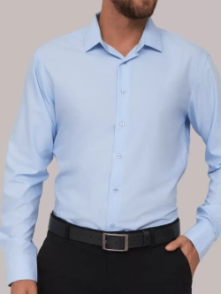 Рубашка классическая с длинным рукавом приталенная