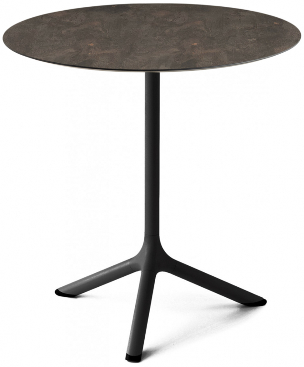 Стол ламинированный обеденный складной Scab Design Tripe Folding, черный, кортен