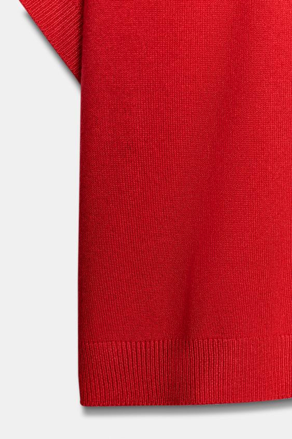 ZARA ТОП С ШИРОКИМИ РУКАВАМИ, КРАСНЫЙ