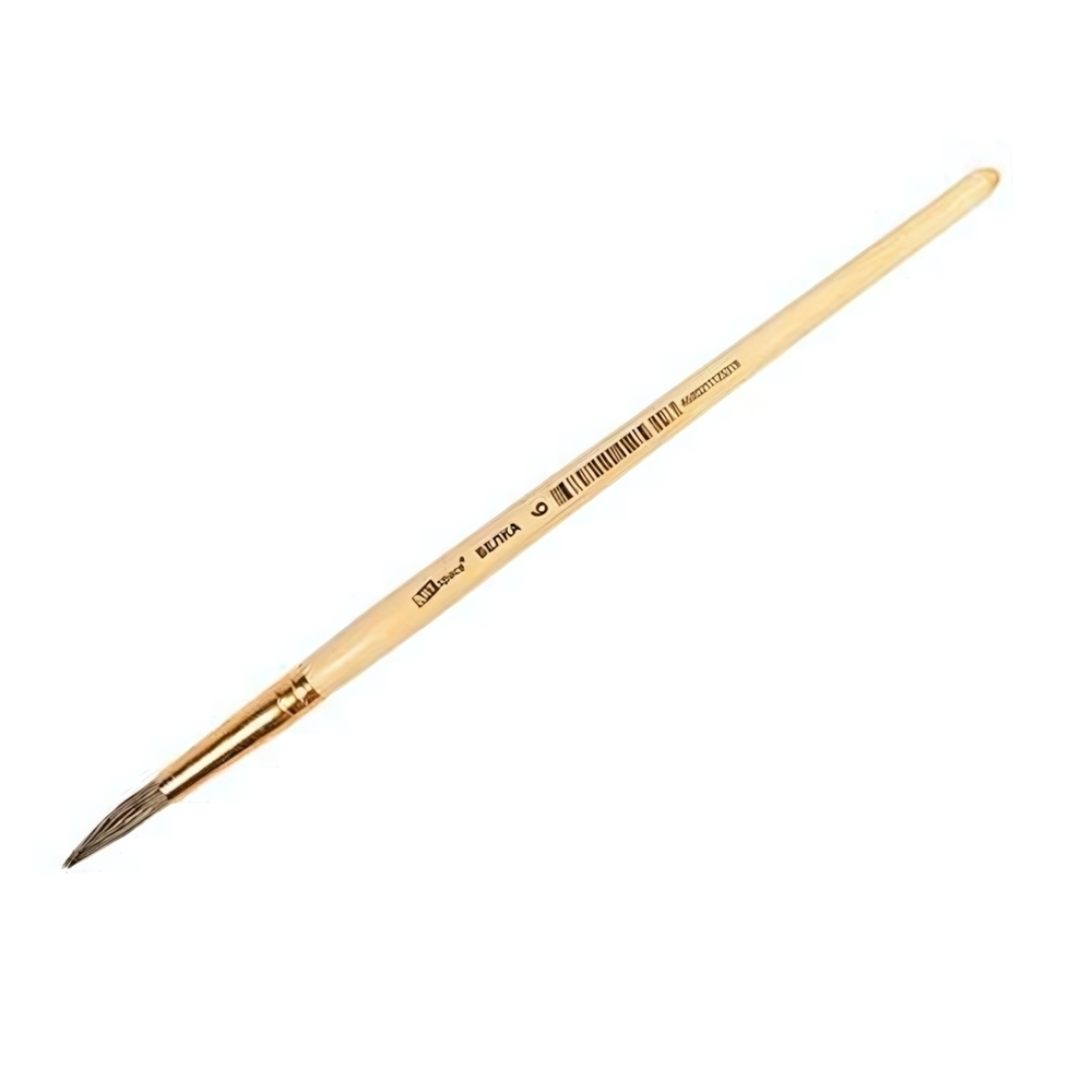 Кисть белка круглая №06 пакет, европодвес (Спейс)