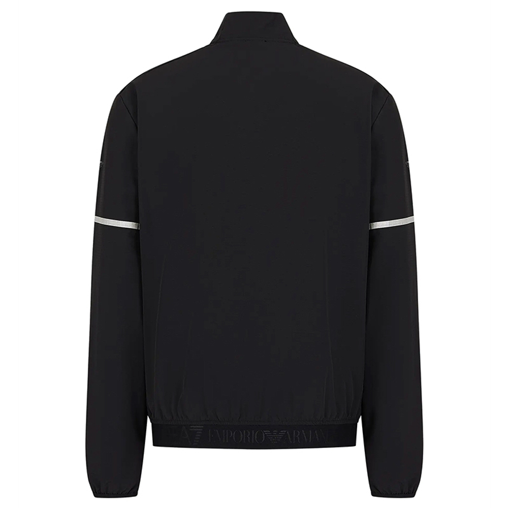 Мужская теннисная кофта EA7 Woven Bomber Jacket - черный
