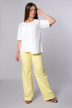 Блузка женская 4237зп, белый #259Бел094237зп