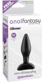 Силиконовая анальная пробка для начинающих (Цвет: черный)
