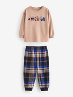 Пижама для мальчика Next K98-571, 2 шт., Тмено-синий, Бежевый