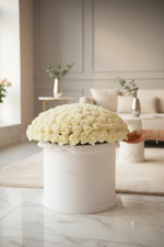 Шляпная коробка 60 см Цвет: Белый.