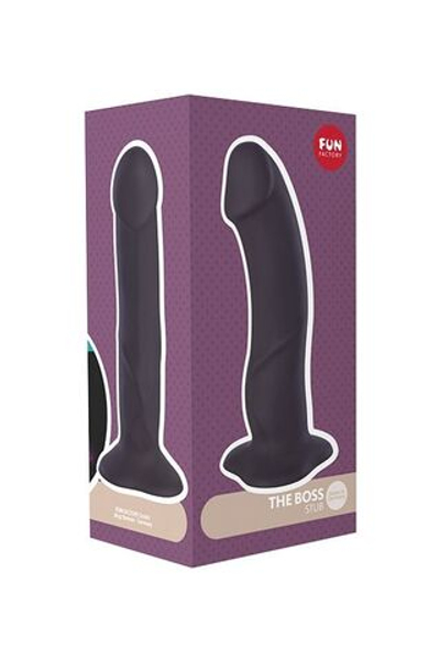 Черный фаллоимитатор The Boss Stub - 19 см. (Цвет: черный)
