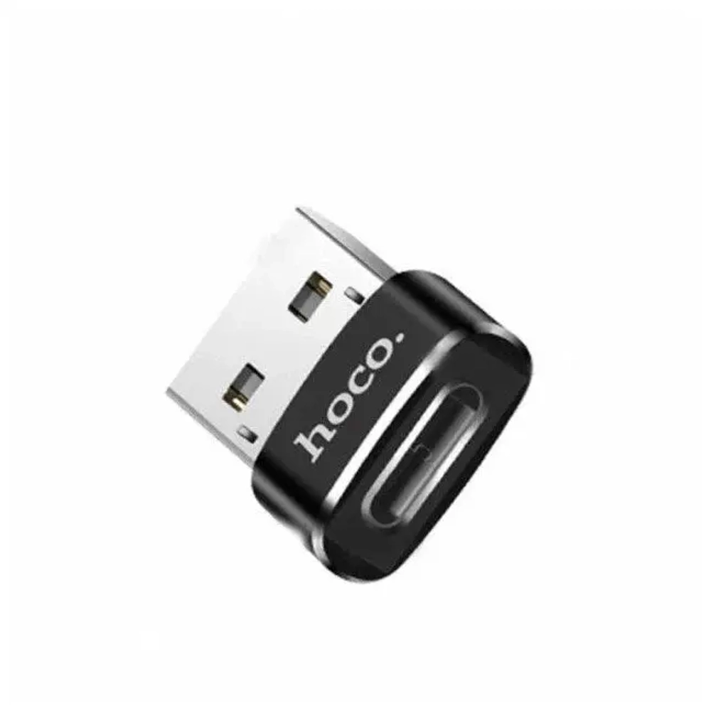 Адаптер Hoco UA6 USB 2.0/Type-C (черный)