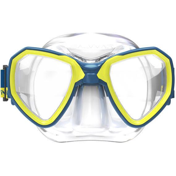 Маска подростковая Salvimar Morpheus MID желто-синяя