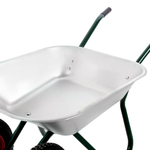 Тачка 65л садовая оцинкованная 2 колеса 120кг, WB6204S