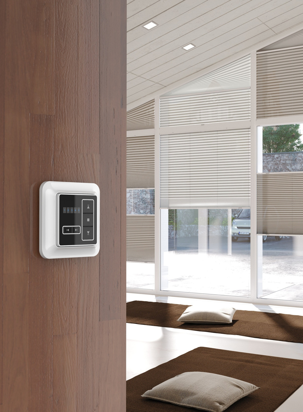 Пульт настенный AC133-05, 5 каналов, черно-белый, радио