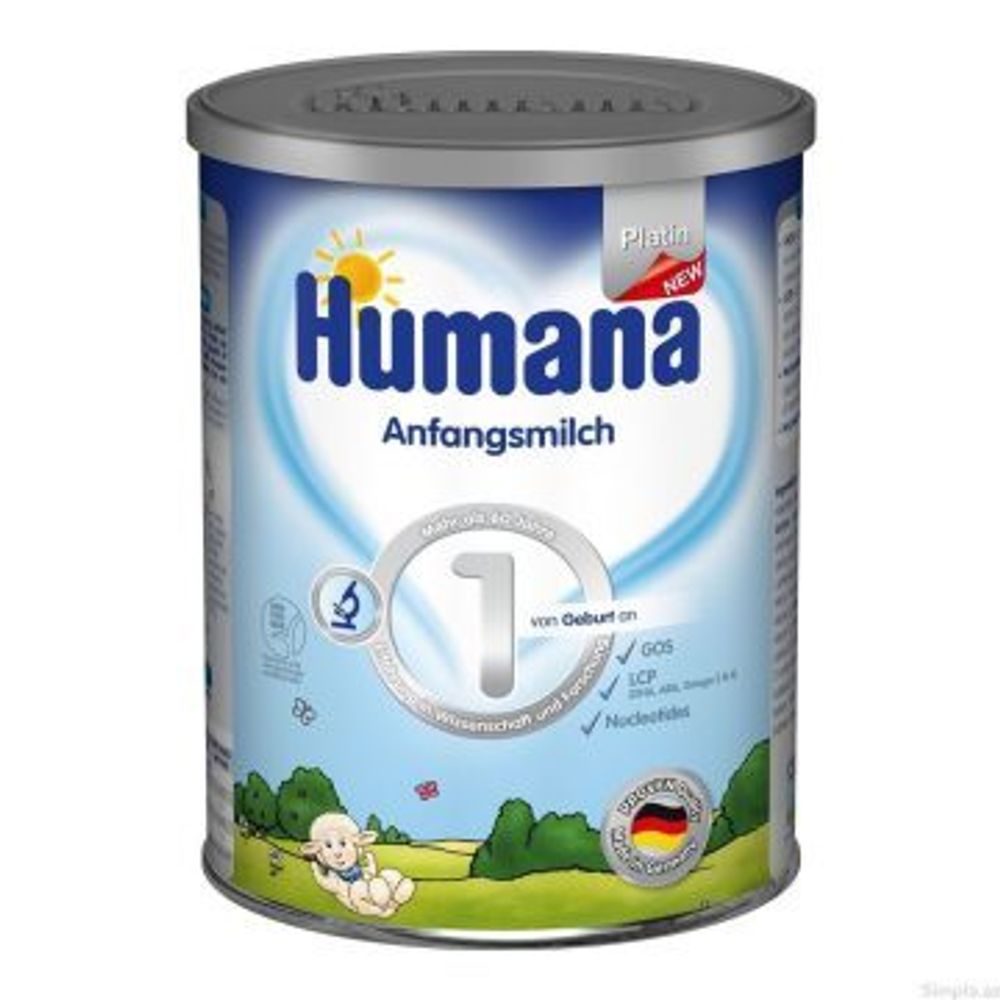 Начальная молочная смесь Humana Platin 1 с 0 до 6 месяцев 350 г