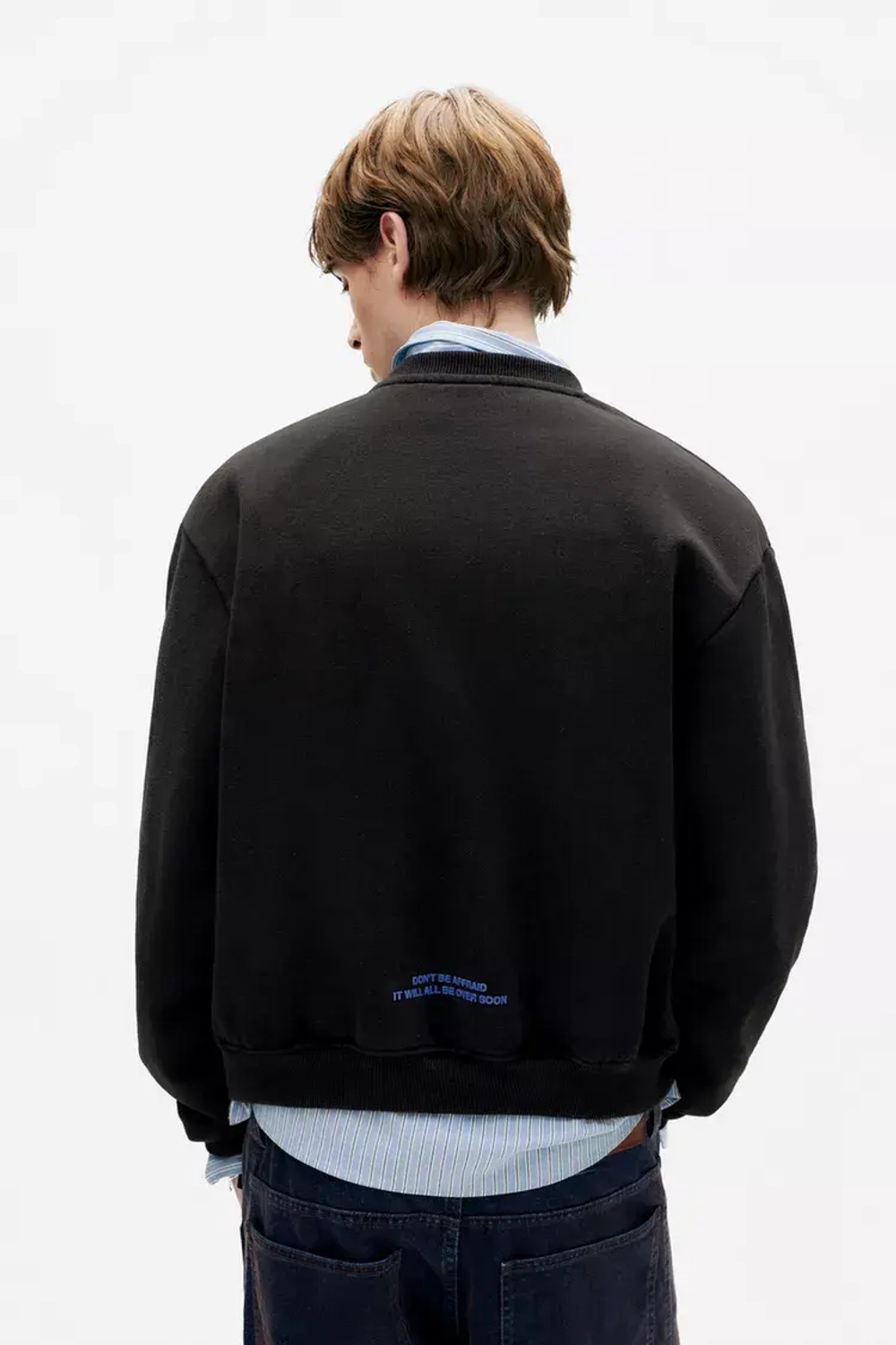 PULL&BEAR Толстовка "Stranger Things", темно-серый