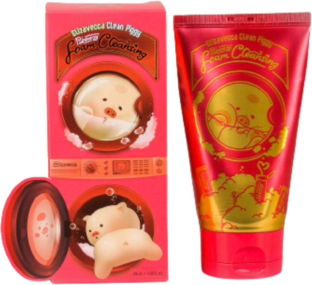 Ягодная пенка для умывания Elizavecca Clean Piggy Pinkenergy Foam Cleansing 120 мл.