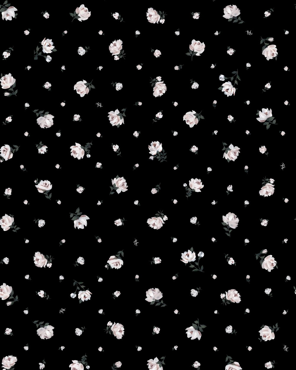 Луна макси (Luna maxi), платье макси из черной сетки с цветочным принтом