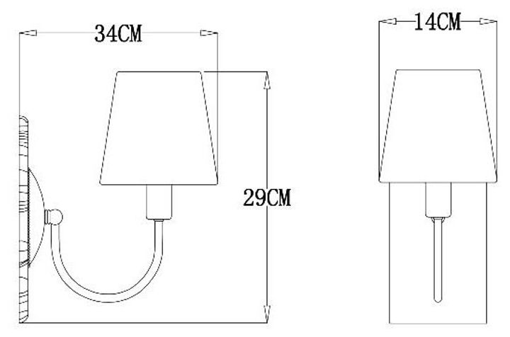 Бра Arte Lamp Gracie A7301AP-1PB