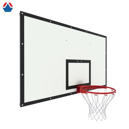 Щит баскетбольный ИГРОВОЙ 1800х1050 ФАНЕРА 18 на раме цвет разметки ЧЕРНЫЙ